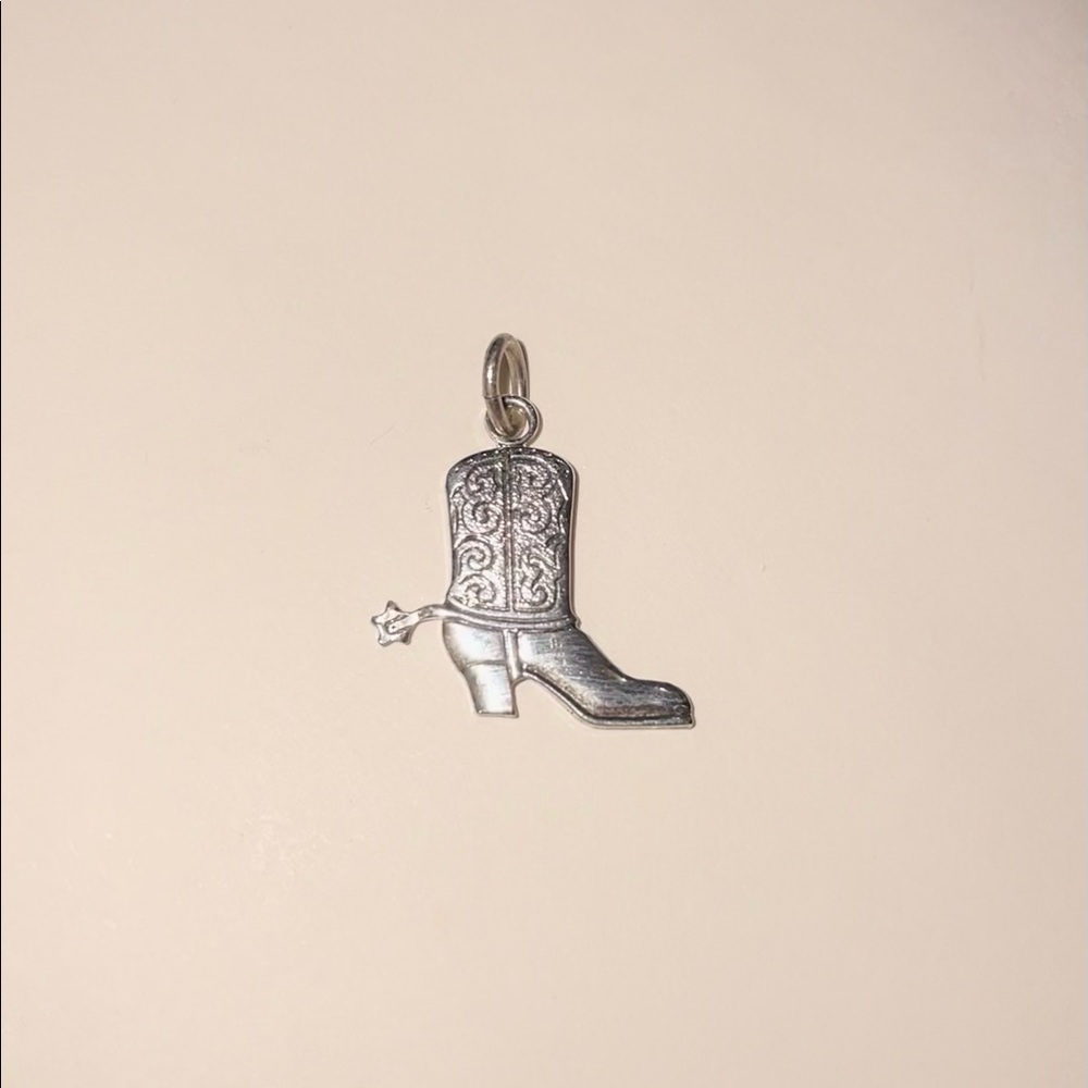 Vintage silver Boot Bracelet Charm